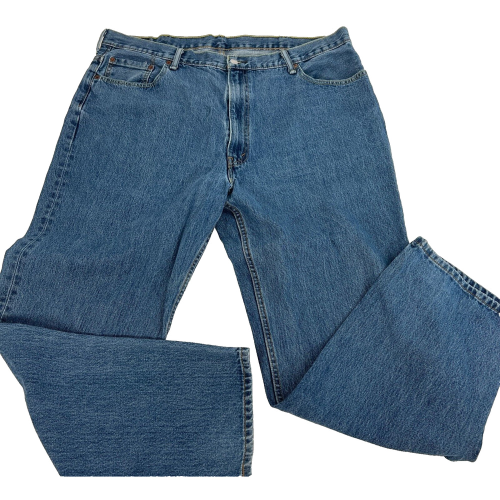 Levis 550 Blue Denim Jeans Mens 44x32 (44x34 Tag)